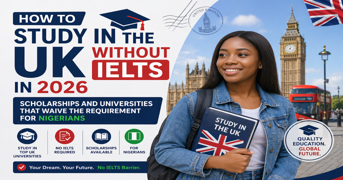 How to Study in the UK Without IELTS in 2026: Scholarships and Universities That Waive the Requirement for Nigerians