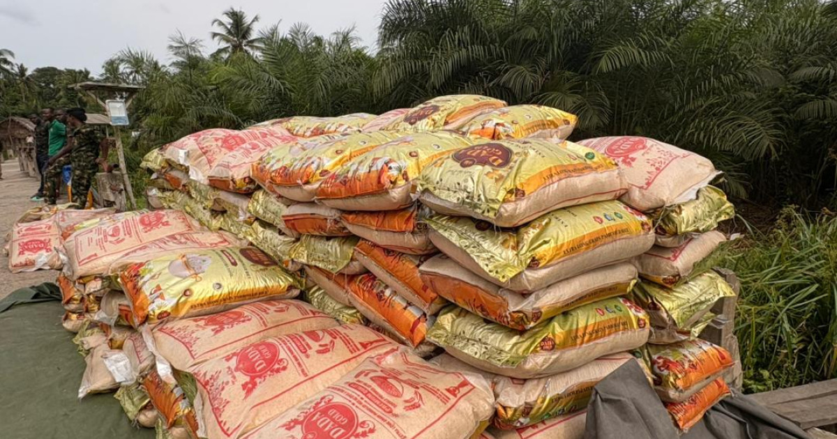 Nigerian Navy Intercepts 130 Bags of Smuggled Foreign Rice During Badagry Anti-Smuggling Operation